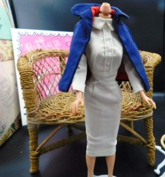 991 REGISTERED NURSE BARBIE CAPE, DRESS, MULES, HAT, DIPLOMA, HOTWATER BOTTLE, SPOON, MULES choice